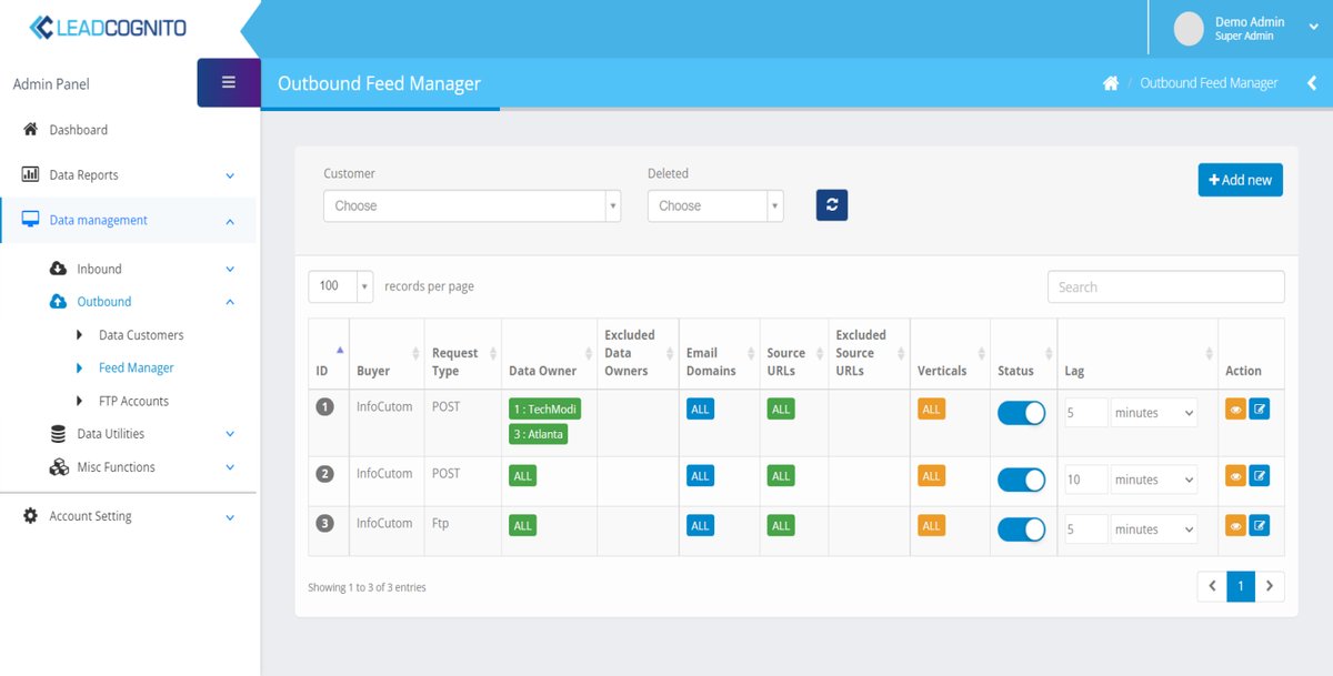 Lead Management System screenshot